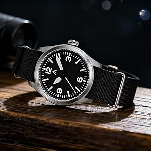 Amazon.com: TACTICAL FROG Militado ML08 VH31 Japan Movt with Sweep